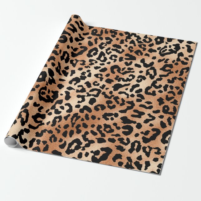 leopard skin. Stylish blouse design with leopard s Wrapping Paper (Unrolled)
