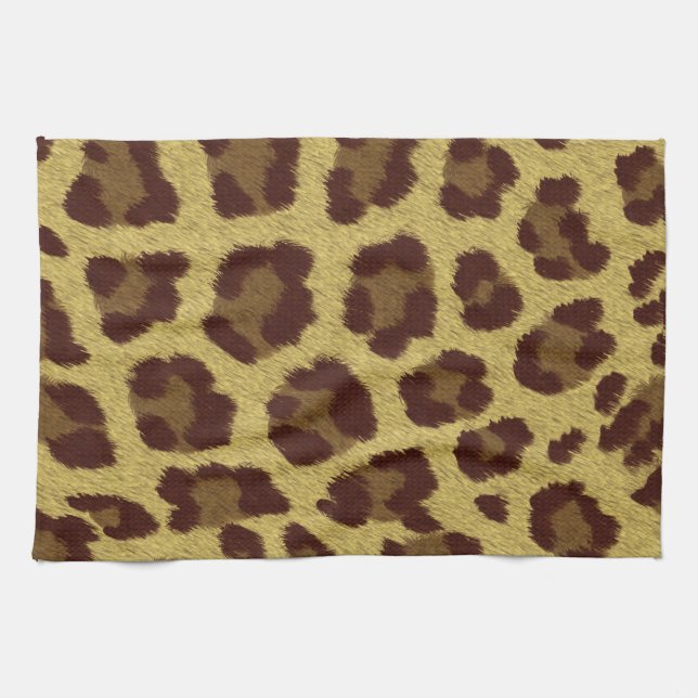 Leopard Skin Tea Towel (Horizontal)
