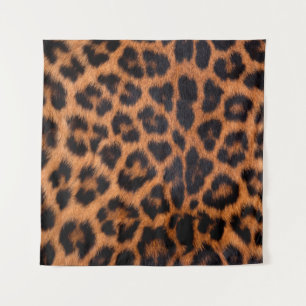 Leopard skin texture : Close-up leopard spot patte Tapestry