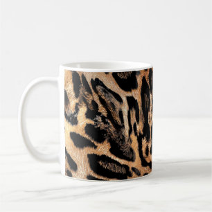 Leopard skin texture coffee mug