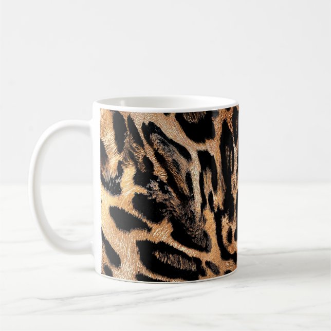 Leopard skin texture coffee mug (Left)