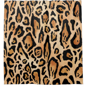 Leopard Skin: Timeless Seamless Pattern Shower Curtain