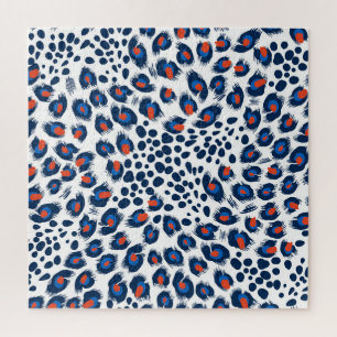 Leopard skin: vintage seamless pattern. jigsaw puzzle