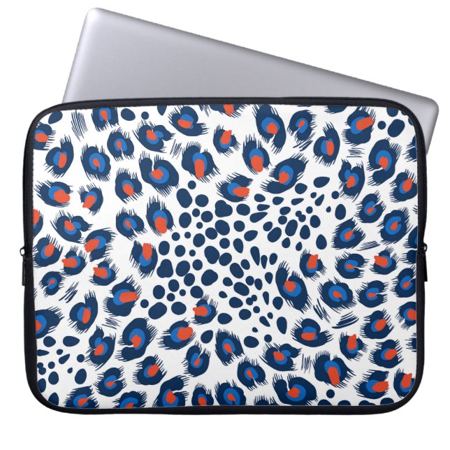 Leopard skin: vintage seamless pattern. laptop sleeve (Front)