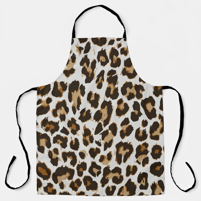 Leopard Skin: Vintage Seamless Texture Apron (Front)