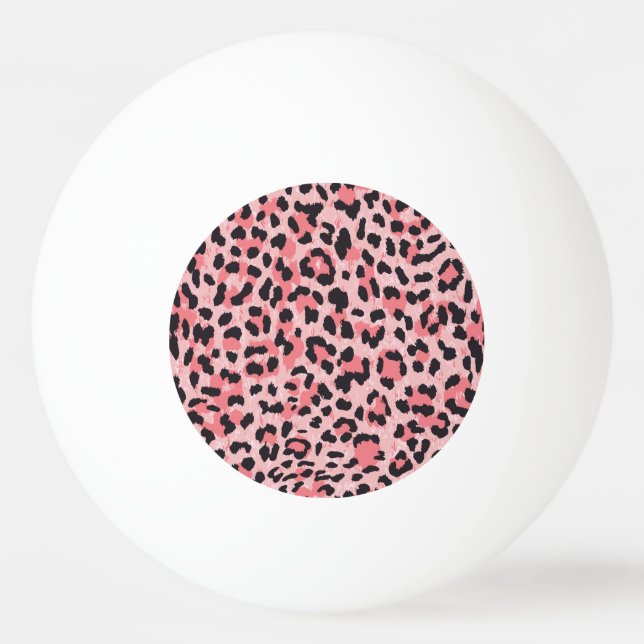 Leopard skin: vintage seamless texture ping pong ball (Front)
