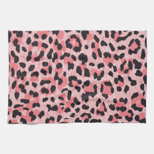 Leopard skin: vintage seamless texture tea towel