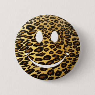 Leopard Smile 6 Cm Round Badge