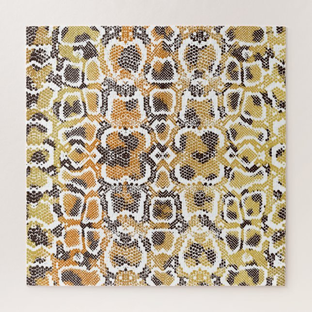 Leopard Snake Animal Print Texture Jigsaw Puzzle (Vertical)