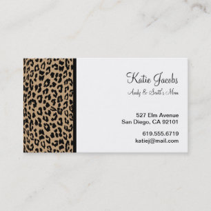Leopard Social Calling Cards