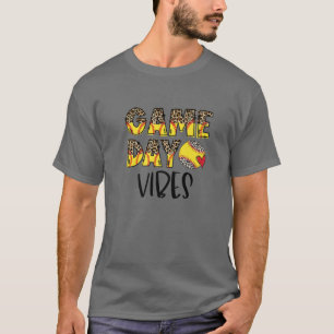 Leopard Softball Game Day Vibes Tee Softball Mum M