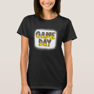 Leopard Softball Mum Softball Softball Game Day Vi T-Shirt
