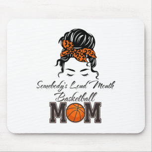 Leopard Somebody's Loudmouth Sketll Mama Mum Mothe Mouse Pad