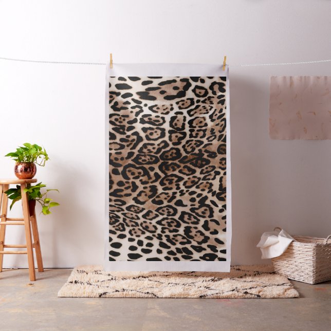 Leopard Spot Animal Print Pattern Fabric (In Situ)