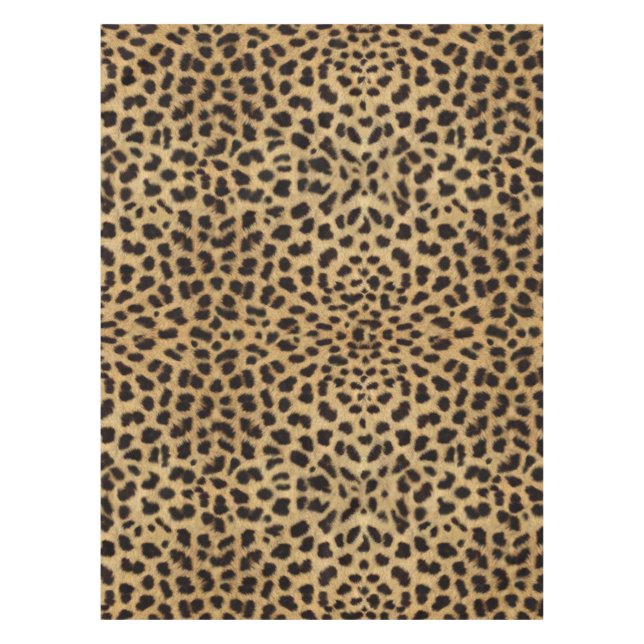 Leopard Spot Pattern Print Tablecloth (Front)