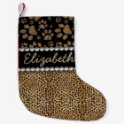 Leopard Spot Paw Prints Rhinestone PHOTO PRINT