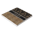 Leopard Spot Paw Prints Rhinestone PHOTO PRINT