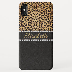 Leopard Spot Rhinestone Diamonds Personalise Case-Mate iPhone Case