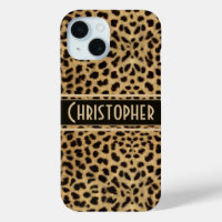 Leopard Spot Skin Print Personalised Case-Mate iPh