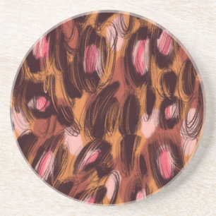 Leopard Spots African Animal Pattern Coaster