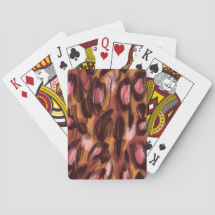 Leopard Spots African Animal Pattern Playing Cards