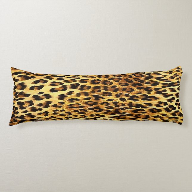 Leopard Spots Camouflage Pattern Painting Body Cushion (Front)