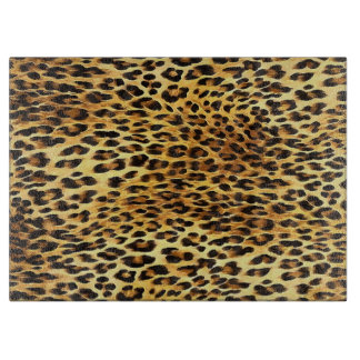 Leopard Spots Camouflage Pattern Painting Cutting Board