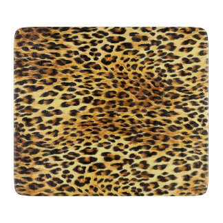 Leopard Spots Camouflage Pattern Painting Cutting Board