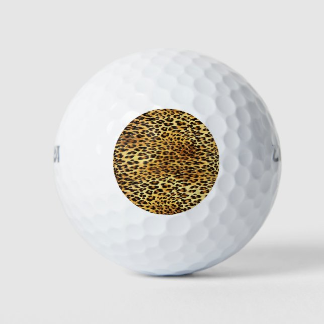 Leopard Spots Camouflage Pattern Painting Golf Balls (Front)