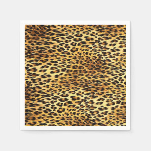 Leopard Spots Camouflage Pattern Painting Napkin