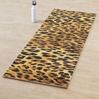 Leopard Spots Camouflage Pattern Painting Yoga Mat