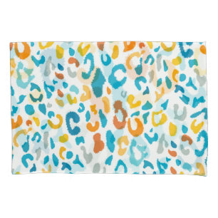 Leopard Spots: Colourful Vintage Texture. Pillowcase