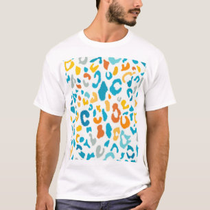 Leopard Spots: Colourful Vintage Texture. T-Shirt