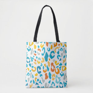 Leopard Spots: Colourful Vintage Texture. Tote Bag