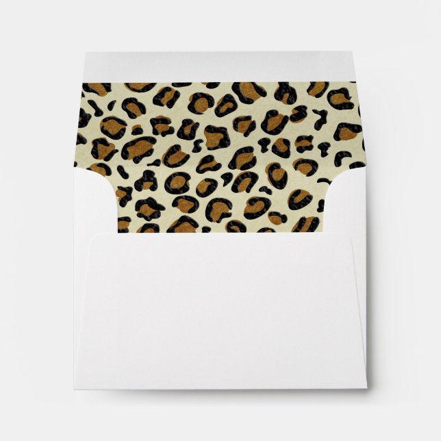 Leopard Spots Pattern Inside Personalised Envelope (Back (Bottom))