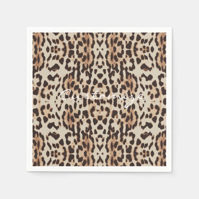 Leopard Spots Pattern Thunder_Cove Napkin (Front)