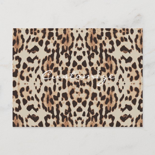 Leopard Spots Pattern Thunder_Cove Postcard (Front)