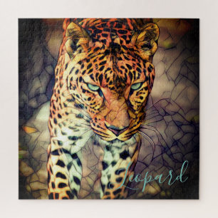 Leopard [Square Jigsaw puzzle] Puzzle