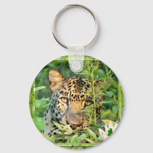 Leopard St. Patrick's Keychain