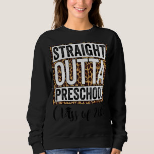 Leopard Straight Outta Preschool Kids Boys 2022 Gr Sweatshirt