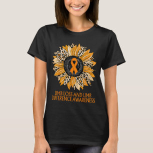 Leopard Sunflower Limb Loss and Limb Difference T-Shirt