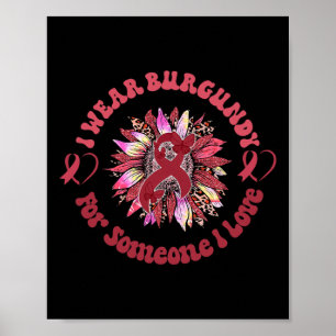 leopard sunflower sickle cell cancer awareness app poster