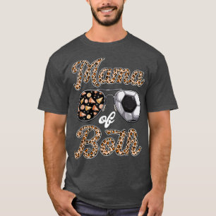 Leopard Sunglasses Cheer Mum Soccer Mum Of Both Mo T-Shirt