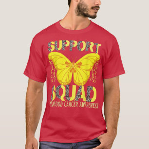 Leopard Support Squad Childhood Cancer Awareness  T-Shirt