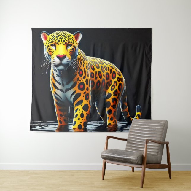 Leopard Tapestry (In Situ (Horizontal))