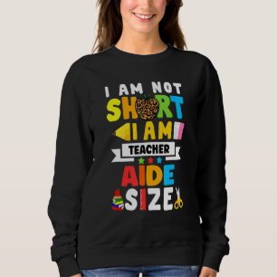 Leopard Teacher's Aide First Back To School Sweatshirt