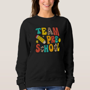 Leopard Team Preschool Teacher Student First Day O Sweatshirt