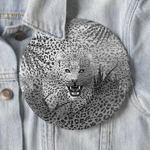 Leopard Territory 2 6 Cm Round Badge