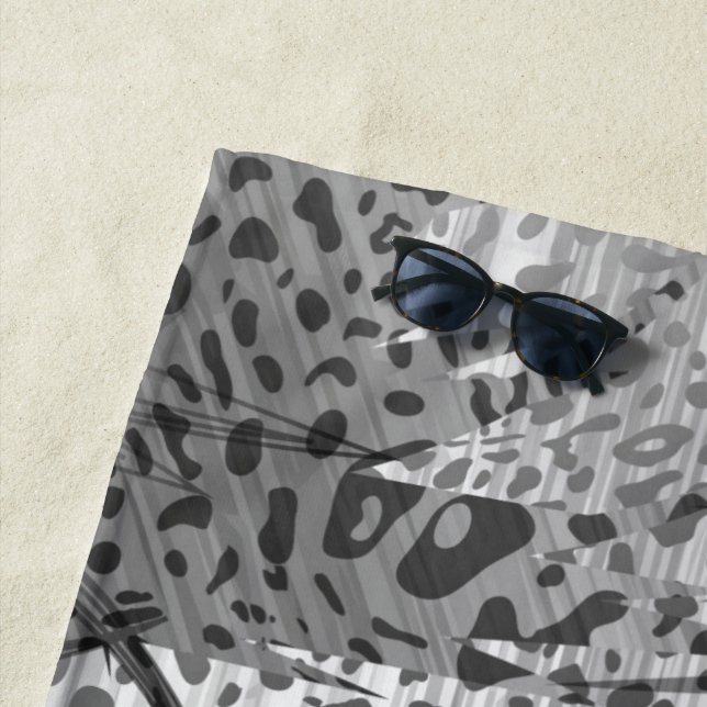 Leopard Territory 2 Beach Towel (In Situ)
