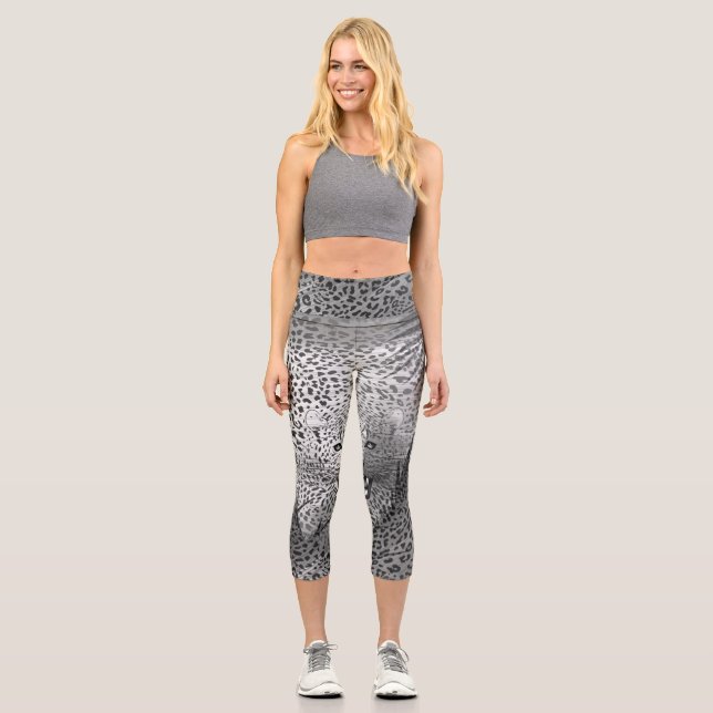 Leopard Territory 2 Capri Leggings (Front)